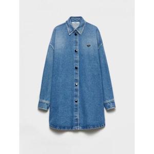 프라다 롱 원피스 GFC06016PK F0V3N Gnawed Blue