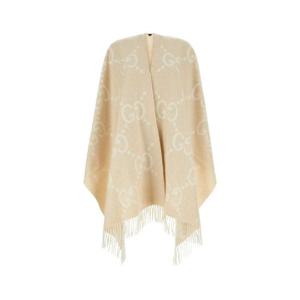 GUCCI 자수 캐시미어 리버서블 케이프 7743084GABX 9877