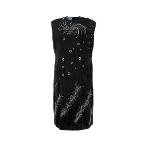 PRADA 블랙 벨벳 드레스 P3M43RSOOO14YR F0002