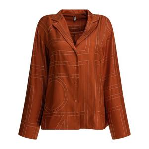 토템 모노그램 자수 실크 트윌 셔츠 241 WRT976 FB0089 161