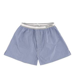 스포티앤리치 스트라이프 코튼 루즈핏 쇼츠 SH01561300ST09 NAV