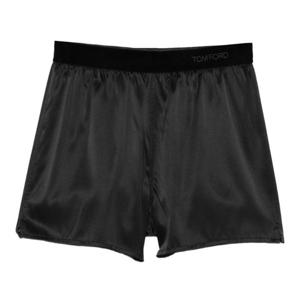 톰포드 블랙 엘라스틱 웨이스트밴드 루즈핏 쇼츠 SH0080 FAX881