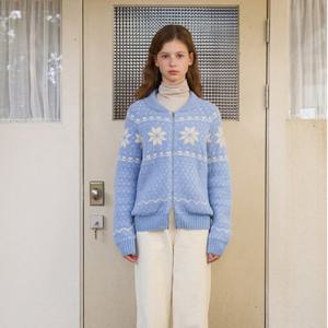 [올리브데올리브]립카라 눈꽃 집업가디건 OK5WDA78