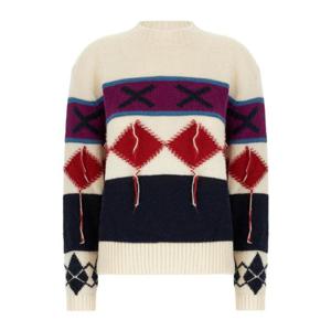 25FW ICEBERG 멀티 컬러 울 blend 스웨터 A02270741103