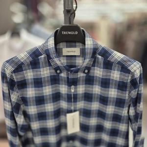 TREMOLO HC14 체크  패턴 C셔츠 TRHNL5W9131