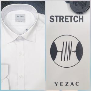 [예작]예작 슬림핏/스트레치/기본/솔리드/긴팔 YJFSBS170 WH_US