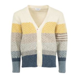 톰브라운 멀티컬러 패턴 브이넥 가디건 MKC597AY1032 996