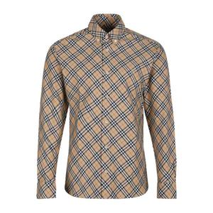 버버리 체크 패턴 버튼 프런트 셔츠 8098844 160893B9368