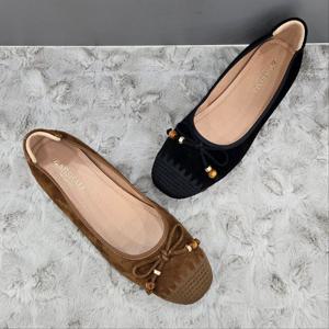 [탠디]여성 골드우드 리본 플랫 X2HS52DY21 BLACK CAMEL 4DC JJ