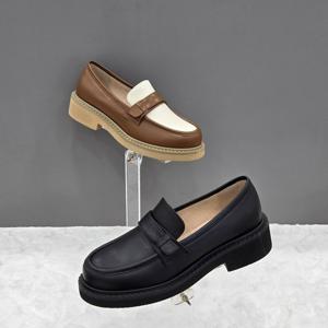 [탠디]여성 경량 블록 로퍼 X2HS42DI13 CAMEL BLACK 1DC JJ