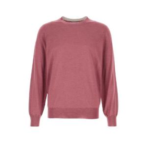 26SS 브루넬로 쿠치넬리 다크 핑크 캐시미어 blend 스웨터 M2300100CRZ64