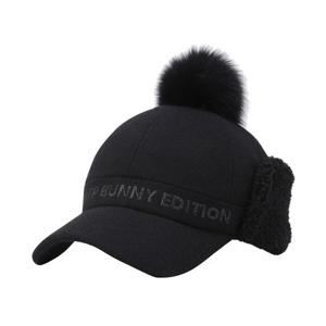 [양말증정]여성 탈착 폼폼이 덤블 레터링 헌팅캡 (421D4CP404)