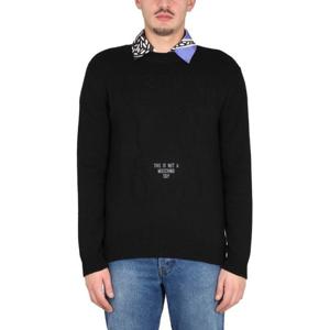 모스키노 크로스넥 리브 칼라 테디 맨투맨 09262003_0555