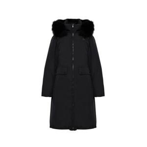 [와이드앵글]여성 CO 폭스퍼 트리밍 롱다운 L WWW25575Z1