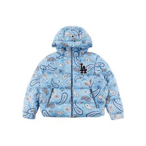 [엠엘비]MLB 공용 페이즐리 후디 숏패딩 3ADJI0126-07BLL