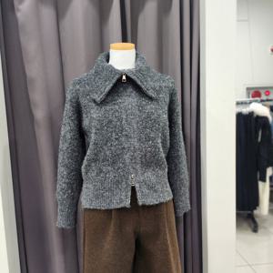 [포커스]스팽글 니트 집업_FW5K3KC3275