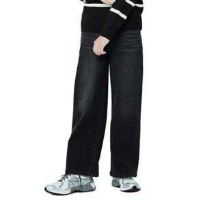 소이 세이브존07 겨울세미와이드기모블랙진 25W0206