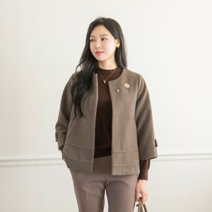 엄마옷 마담4060 클래씨마담 베인후크노카라오픈자켓 중년여성 데일리 -ZJK2512004-