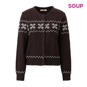 [숲]클래식 자가드 패턴 니트 가디건 S5CGD06