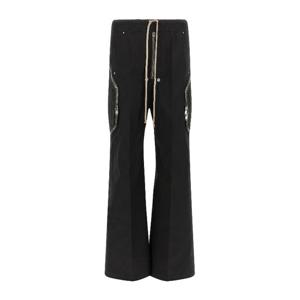 릭오웬스 로우 크로치 와이드 코튼 캔버스 팬츠 RU01F2338TE 09