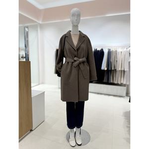 [숲]싱글 투버튼 벨티드 하프코트  SBAHC90P