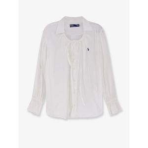 [POLO RALPH LAUREN] 라프리마 여성 셔츠 코튼 위드 드로스트링 디테일 211A9617 001 화이트 /12