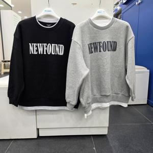 [에꼴리에]에꼴리에 블러나염레이어드맨투맨티 25D1403_SC