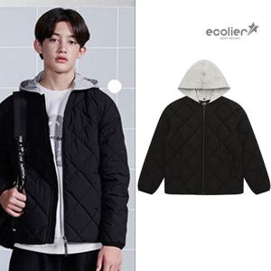 [에꼴리에]남녀공용 겨울신상 다이아퀼팅경량점퍼(25D0102)