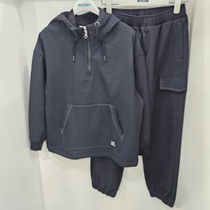 [에꼴리에]나일론 본딩 아노락 후드 점퍼 상,하세트(25D17011702