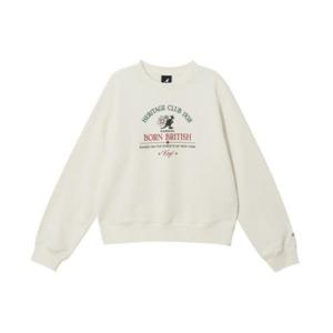 캉골긴팔티 CQK KRFW-RT17960IV 우먼스 헤리티지 클럽 스웨트셔츠 1796 아이보리