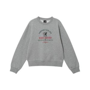 캉골긴팔티 CQK KRFW-RT17960MY 우먼스 헤리티지 클럽 스웨트셔츠 1796 멜란지그레이