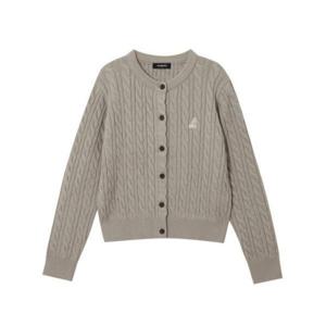 캉골긴팔티 CQK KRFW-KN19090BE 우먼스 케이블 라운드 가디건 1909 베이지