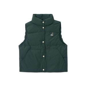 캉골조끼 CQK KRFW-BS61440D2 우먼스 스탠드칼라 다운 베스트 6144 다크그린