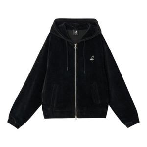 캉골바람막이 CQK KRFW-ZU51440BK 우먼스 코듀로이 후드 집업 5144 블랙