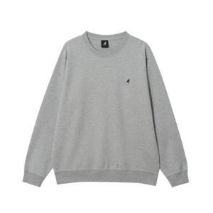 캉골긴팔티 CQK KRFC-RT17910MY 박스 로고 스웨트셔츠 1791 멜란지그레이