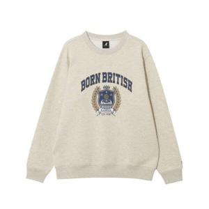 캉골긴팔티 CQK KRFC-RT17860OM 칼리지 그래픽 스웨트셔츠 1786 오트밀