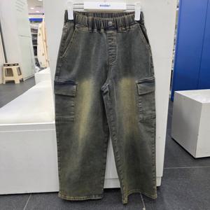 [에꼴리에]에꼴리에 카고와이드빈티지워싱진 25D5202_SC