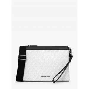 마이클코어스 쿠퍼 쓰리 인 원 크로스바디 파우치 - MK 시그니처 37R6LCOM2B3535 브라이트 화이트