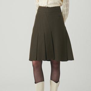 [샤틴]언발란스 턱주름 스커트S244S351A64