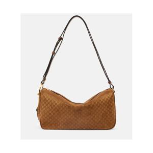 구찌 Half Horsebit 미디엄 스웨이드 숄더 백 P01118000