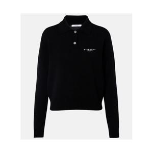 지방시 로고 울 캐시미어 폴로 스웨터 P01124963