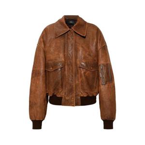 아미리 포켓 집업 레더 재킷  AWOUJA1008