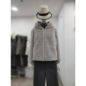 SI 세이브존04 후드 퍼 스트링 집업 점퍼 SLM1181510GYL