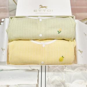 (에뜨와) (07T11761G) (쌍둥이백일돌선물)플리티슬림내의(옐로우그린) (유아/출산/백일/돌선물/조카선물)