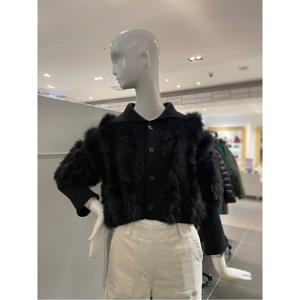 르니앤맥코이 퍼 장식 니트 가디건 (MM12KJ716HJY)