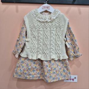 [아가방]모아팝콘조끼원피스세트 01R734051_CJ