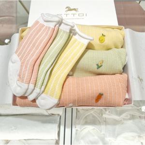 (에뜨와) (07T11791Z) (쌍둥이출산백일선물)플리티바디수트양말세트(3종세트) (유아/출산/백일/돌선물/조카선물)