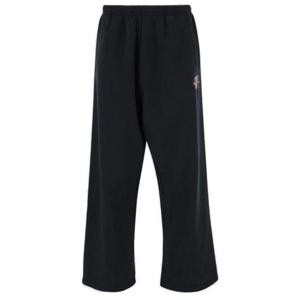 25 FW 발렌시아가 엘라스틱 웨이스트밴드 코튼 팬츠 블랙 740028