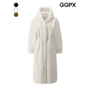 [GGPX]베이직 후드 비건 퍼 코트 (GPCCT008F)