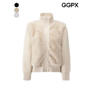 [GGPX]칸칸 페이크 밍크 집업 가디건 (GPCKG019F)